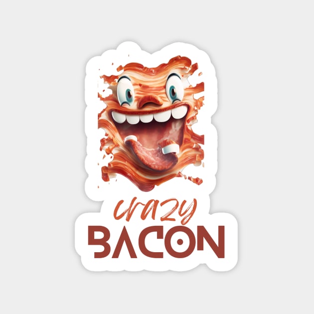 Crazy Bacon Sticker by TranMuse